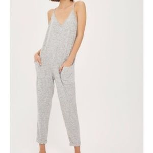 NWT Topshop Gray Jumpsuit
